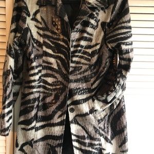 Selene sport leather look coat